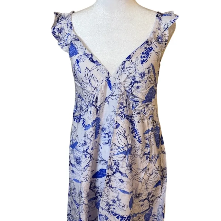 Stitchdrop Cobalt Blue Floral Maxi Dress - Image 2