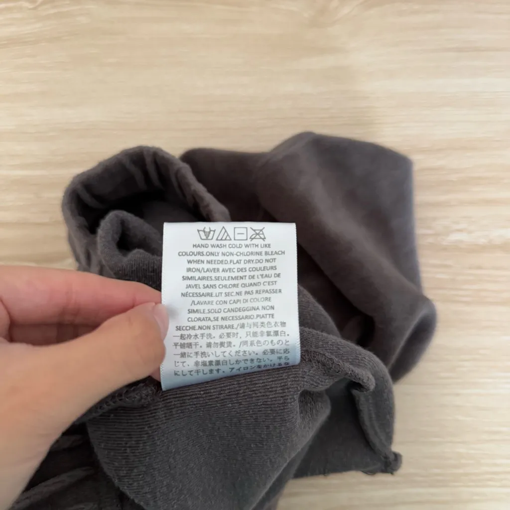 Essentials Large Velour Short Shorts Charcoal Grey Comfy Lounge Streetwear Gray - Image 4