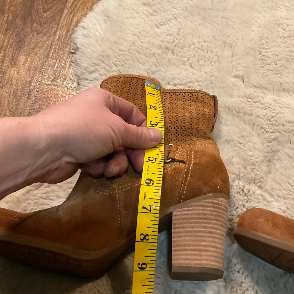 Timberland Heeled Boots Size 9 Earthkeepers Ankle Buckle Tan Block‎ Heeled - Image 12