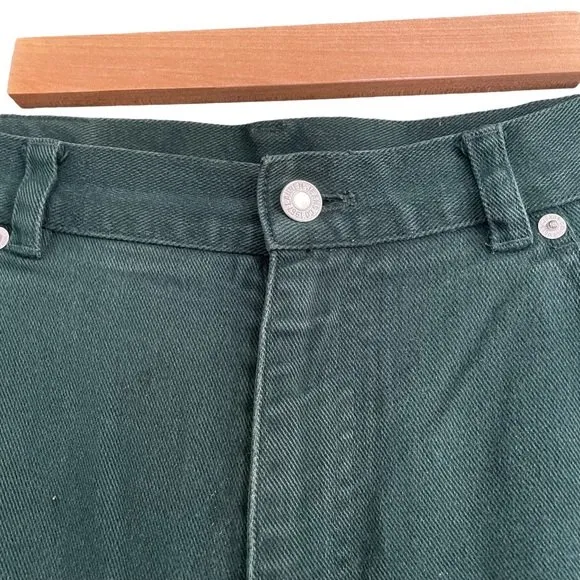 Vintage LRL Ralph Lauren Straight Jeans Pine Green Size 10 Fall Preppy High Rise - Image 6