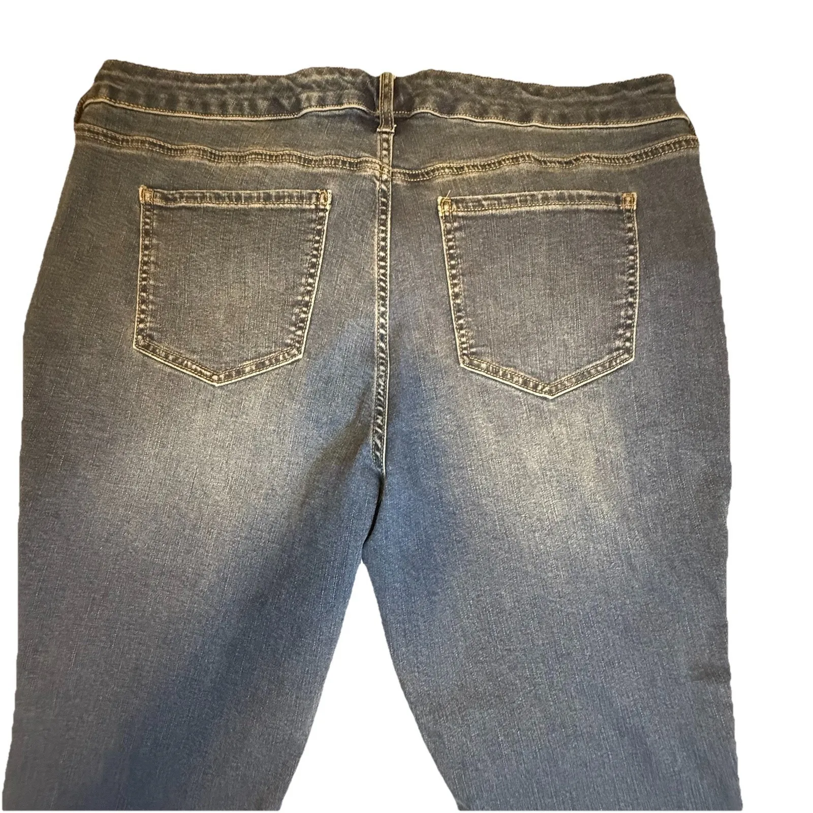 Wonderly Jeans Womens 18W Mid-Rise Skinny Slim Leg Denim Trendy Fitted Plus‎ # - Image 4