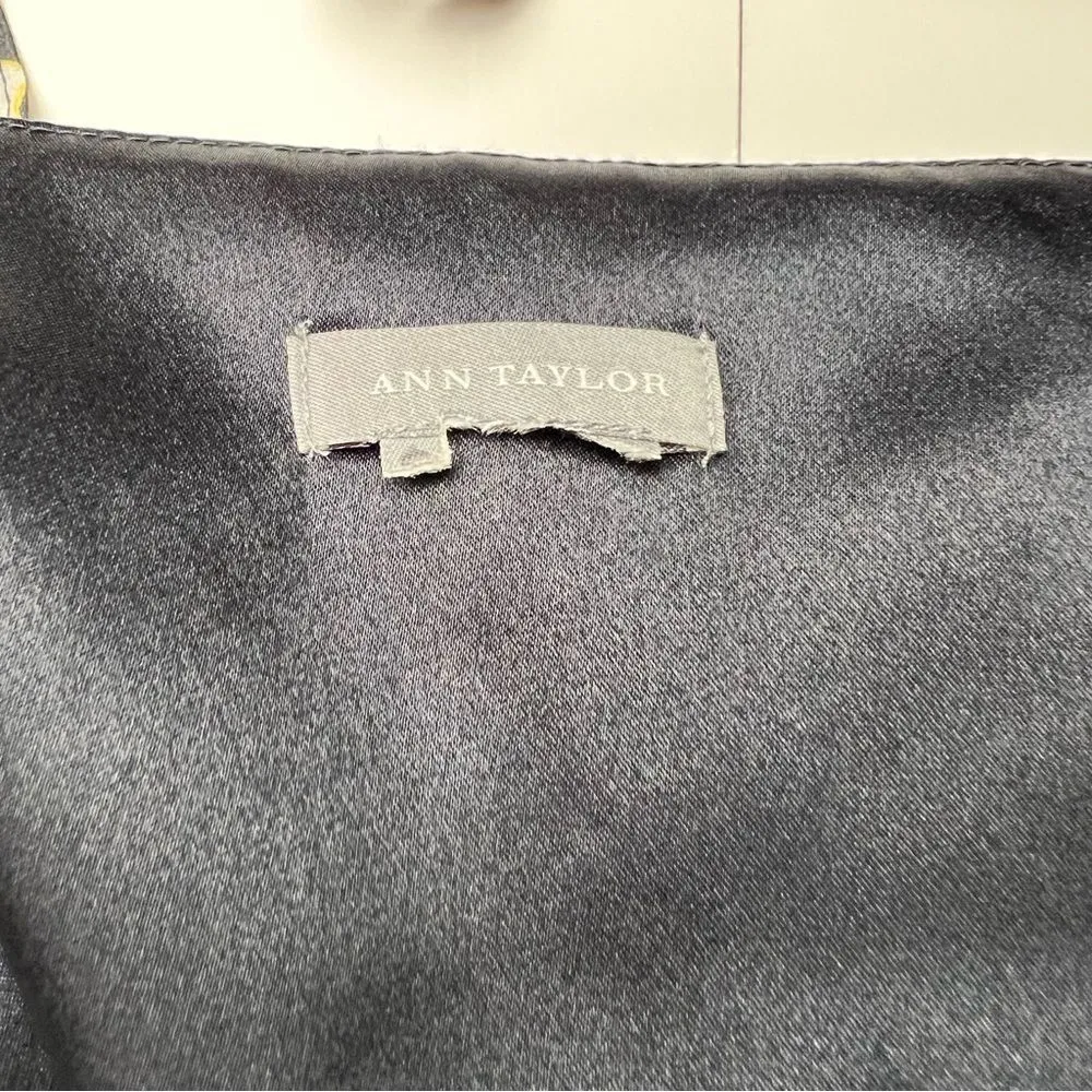 Ann Taylor Silk Strapless Dress Floral Empire Line Summer Party Wedding Guest - Image 7