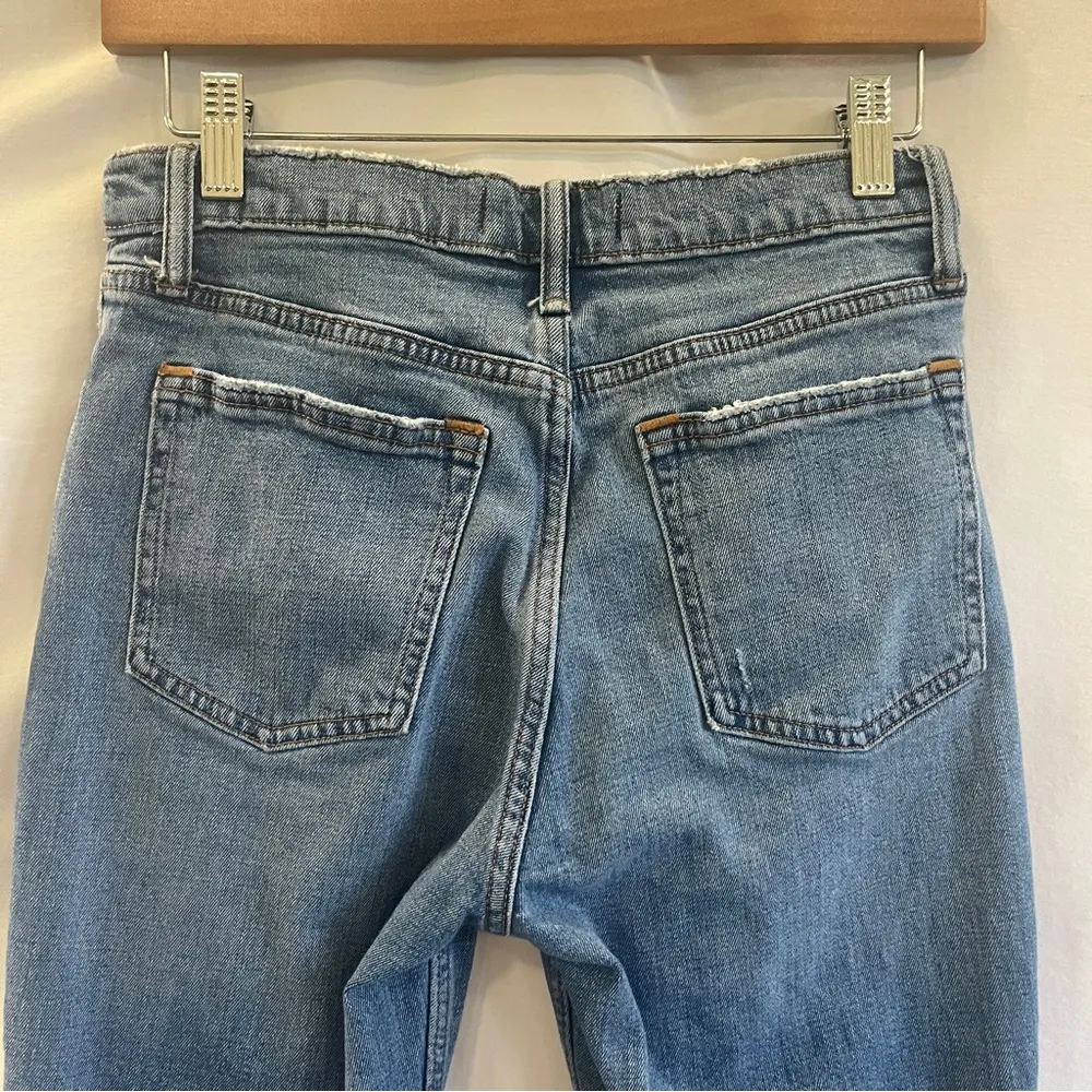 Abercrombie & Fitch The Skinny High Rise Denim Jeans Womens Size 4 Short Raw Hem - Image 4