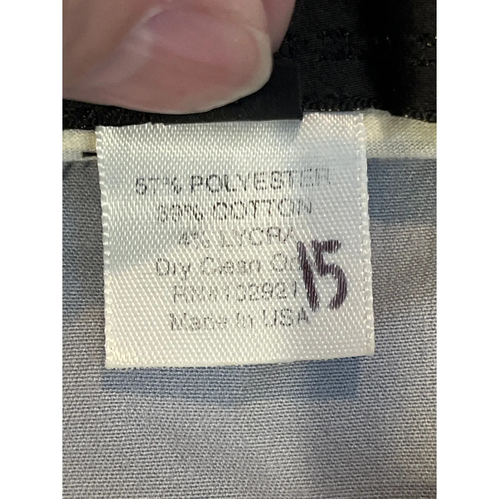 Development Blue with Brown Stripe A‎ Line Mini Skirt Belted Size 4 - Image 6