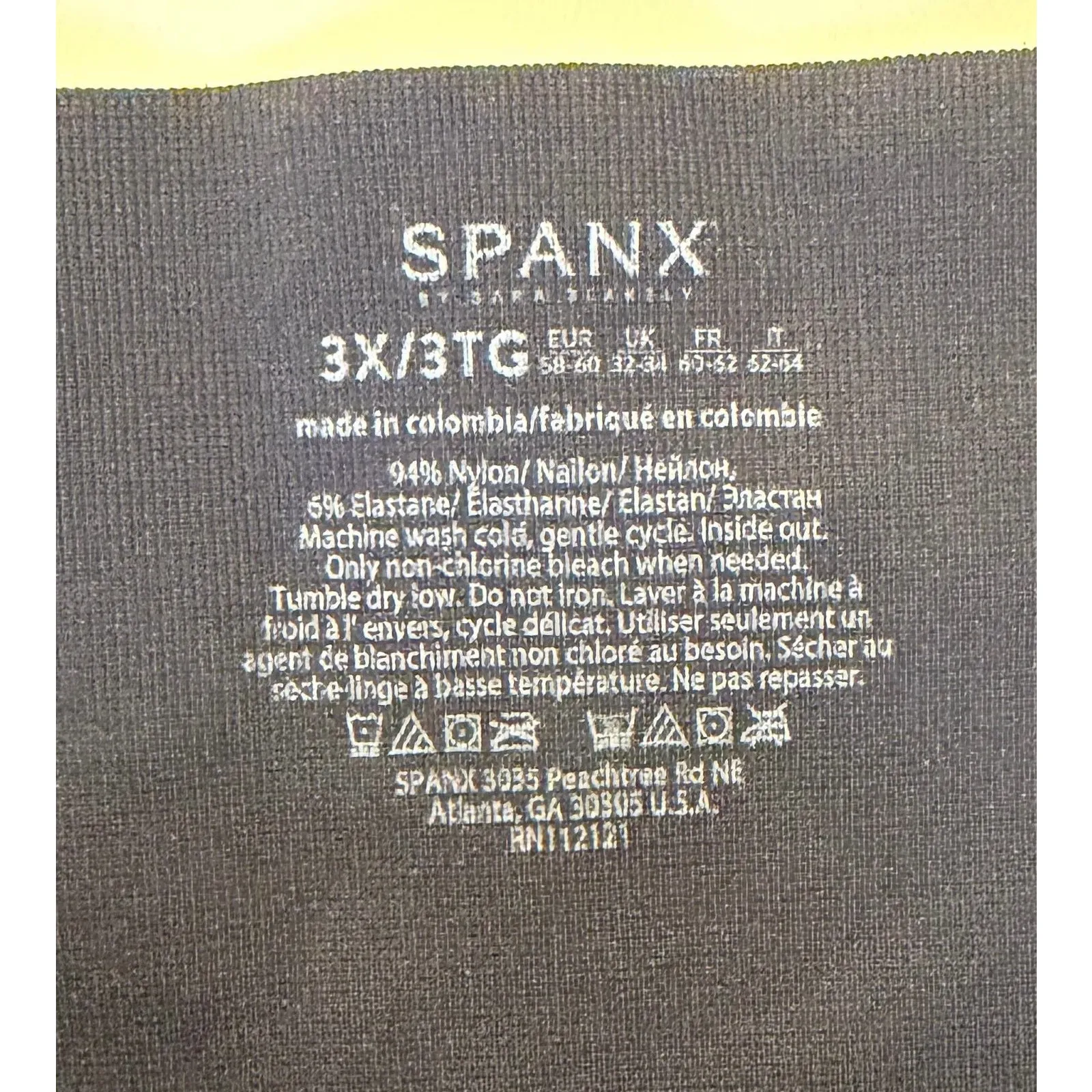 SPANX Women's Plus Look at Me Now Tummy Control Leggings Black Size 3X - Image 3