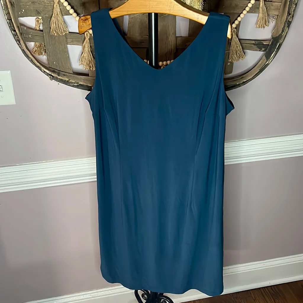 SLNY slip dress sleeveless formal summer wedding midi bride party plus size - Image 2