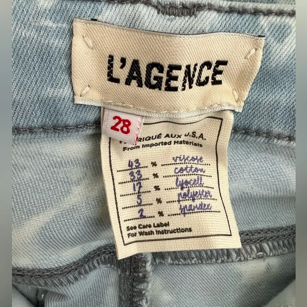 L'AGENCE Margot Tie-Dye High-Rise Skinny Jeans, Abyss - Size 28 NWOT - Image 6