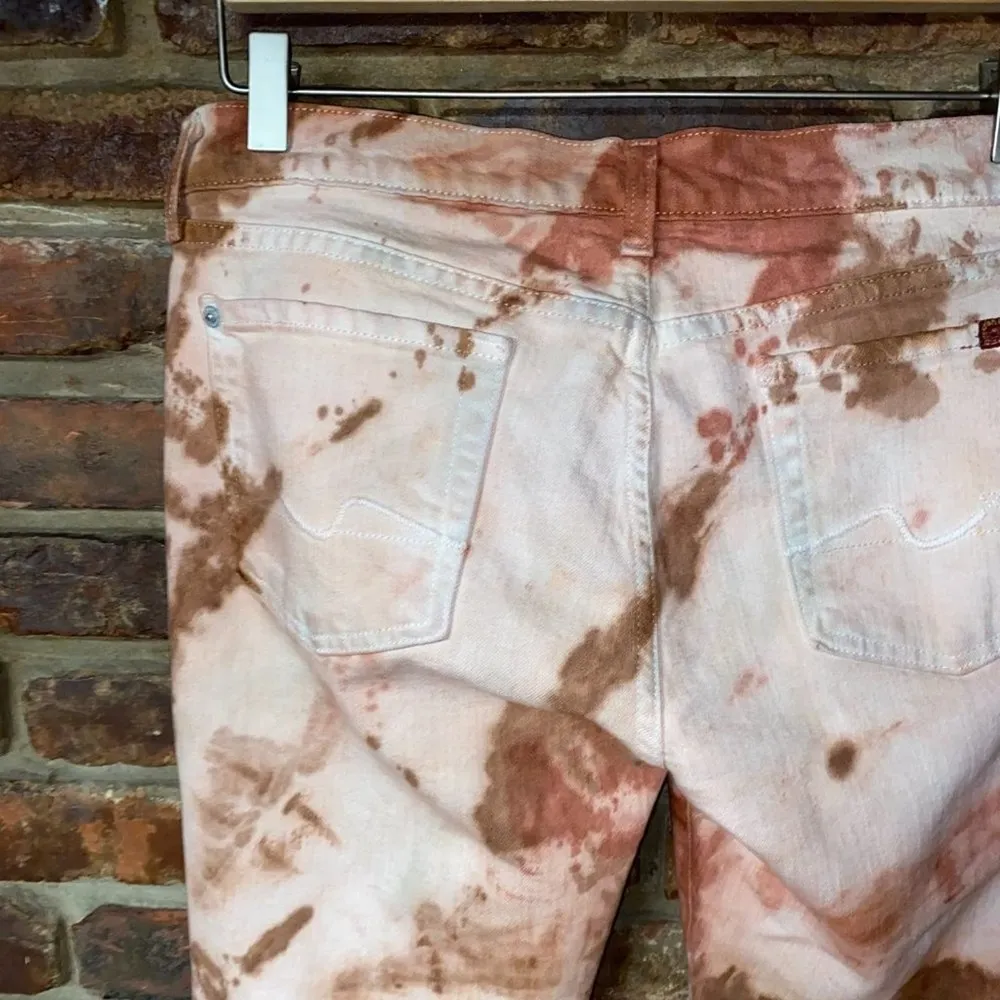 7 For All Mankind Custom Tie Dye Skinny Jeans 30 - Image 8
