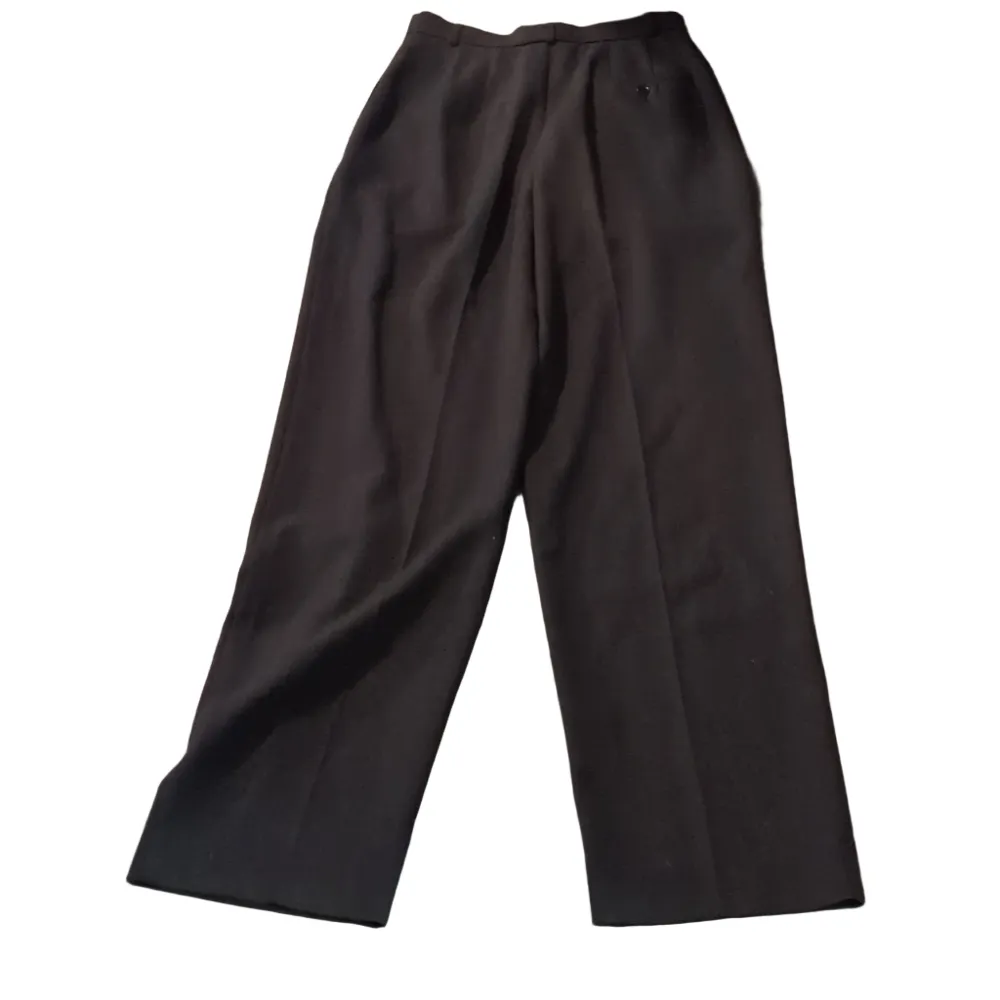 MaxMara Virgin Wool Gray Pleated Trousers Size 6 - Image 9