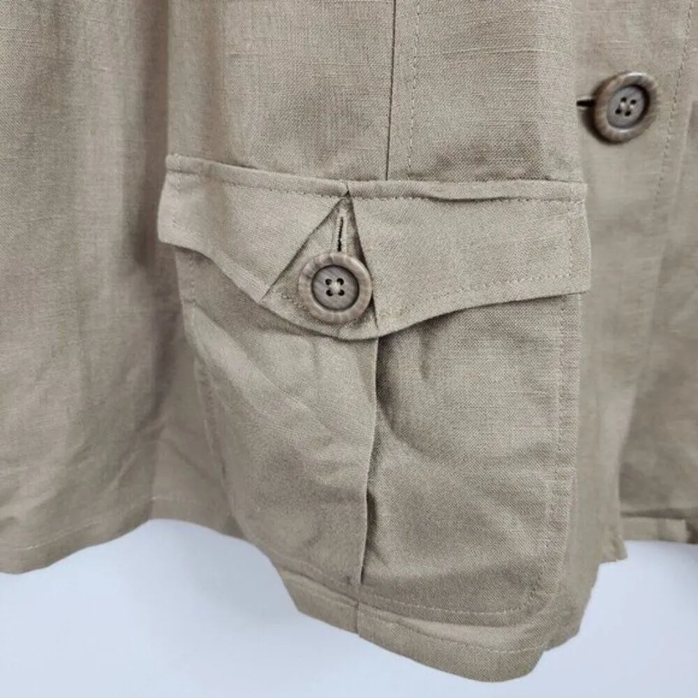 Vintage blazer Size 3X Maggie Barnes Linen Blend - Image 5
