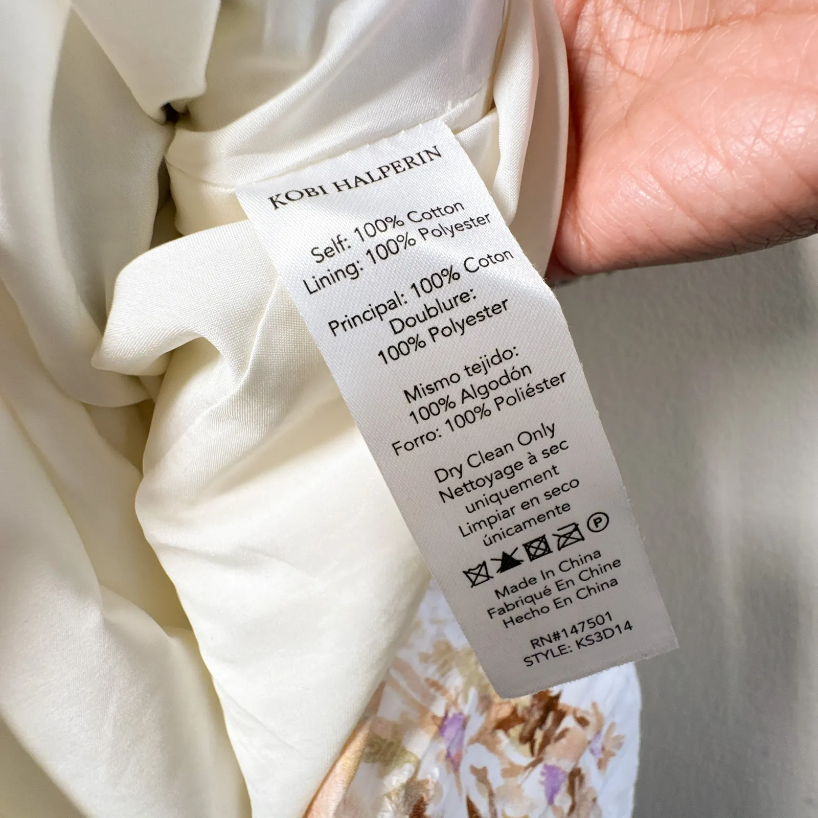 Kobi Halperin Floral Eyelet Drop Waist Shirt Dress XL Green - Image 11