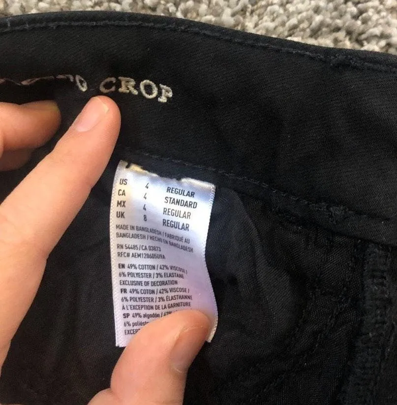 American Eagle Outfitters Black Ripped Jeans - Image 2