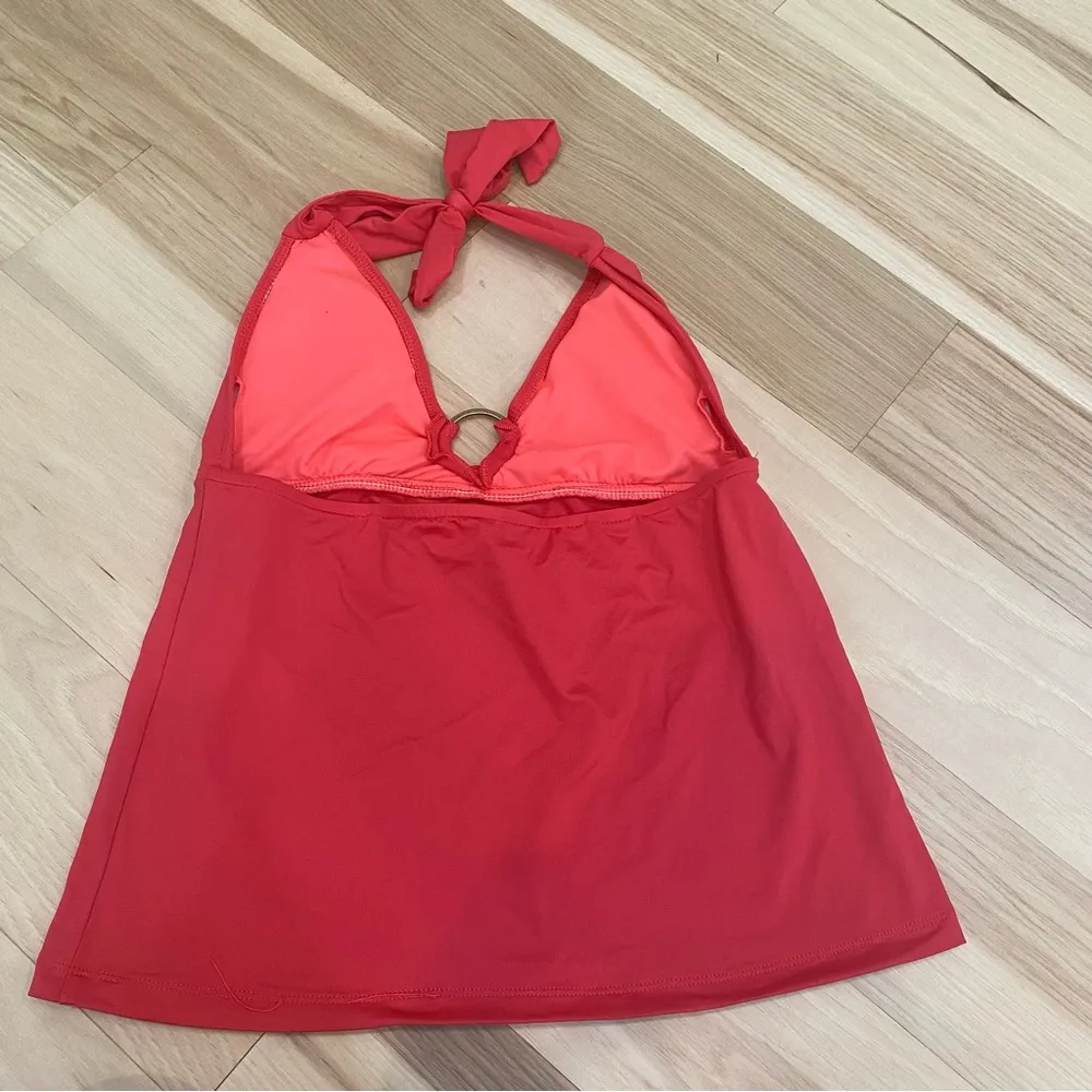 Bisou Bisou Sz S Red halter swimsuit top #swimsuit #red #halter #y2k #bisoubisou - Image 3