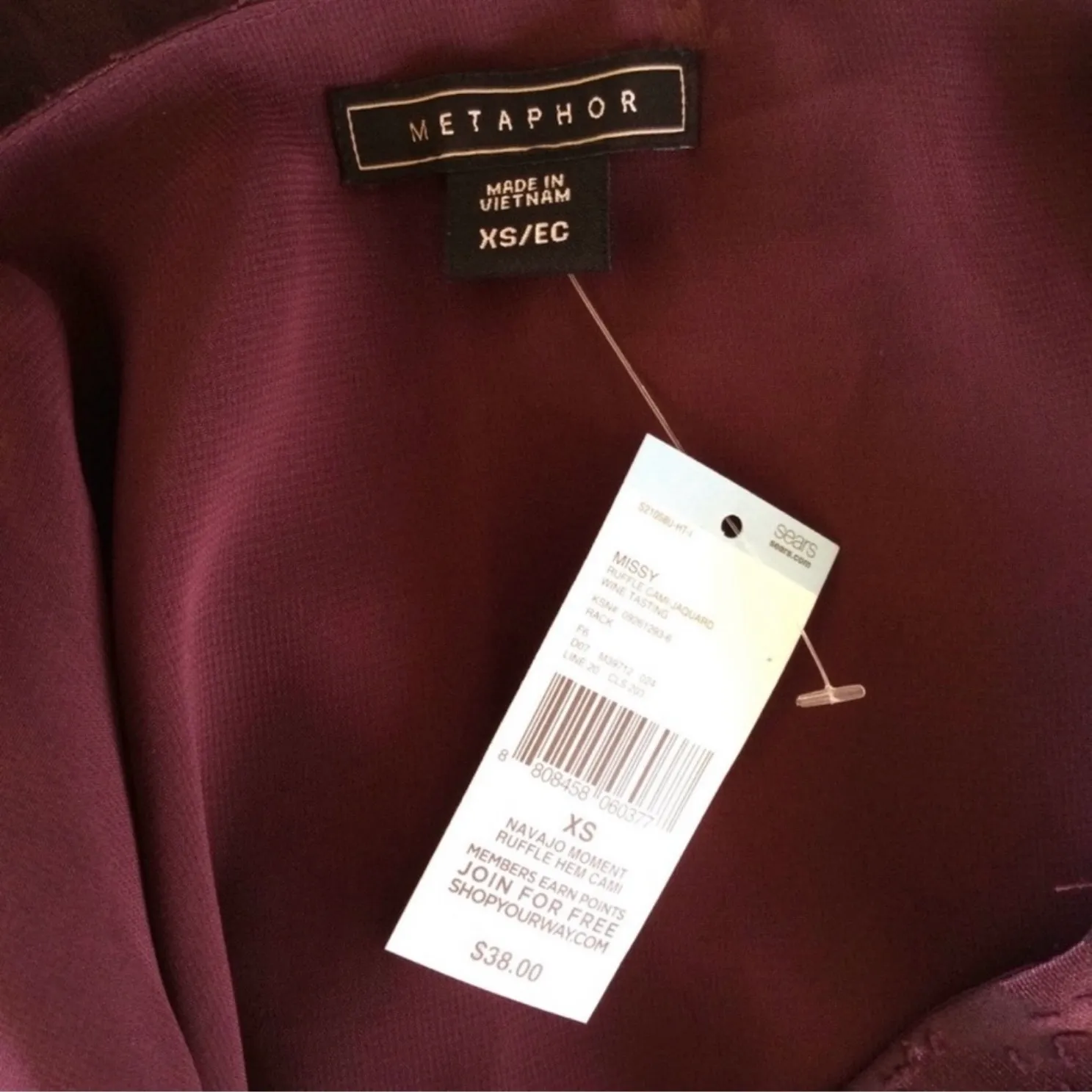 Metaphor  Purple Ruffle Cami Top - Image 5