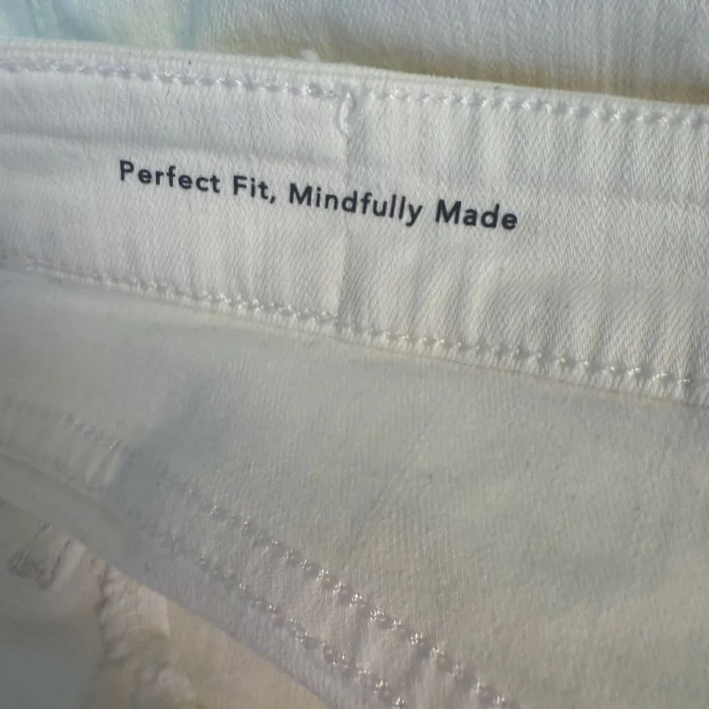 DL1961 Florence Instasculpt Skinny Crpd Star Embellish Jeans Mid Rise White 28 - Image 5