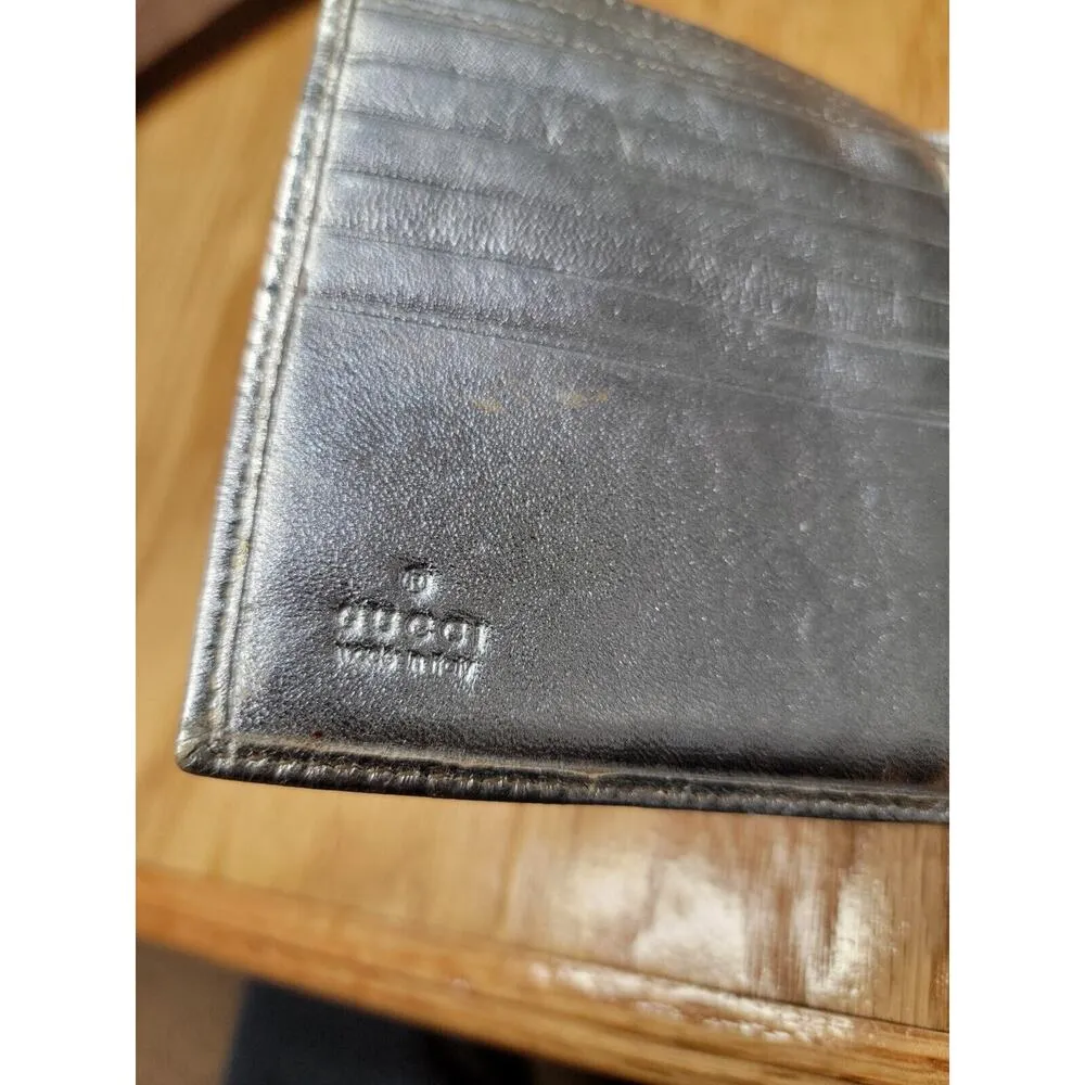 Gucci Wallet Purse Bifold GG Brown Beige Woman Authentic Used Y2933 - Image 9