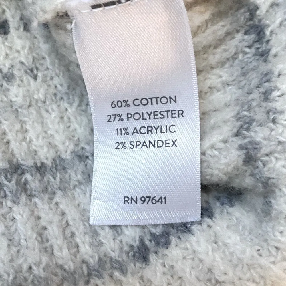 J. JILL Pure Jill Waffle Ribbed V-Neck Sweater Women’s L Striped Knit Tunic Cozy - Image 11