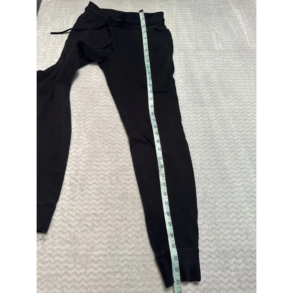 Lululemon Women's 4 Black Ready‎ To Fleece Joggers Sweatpants Flaw - Image 6