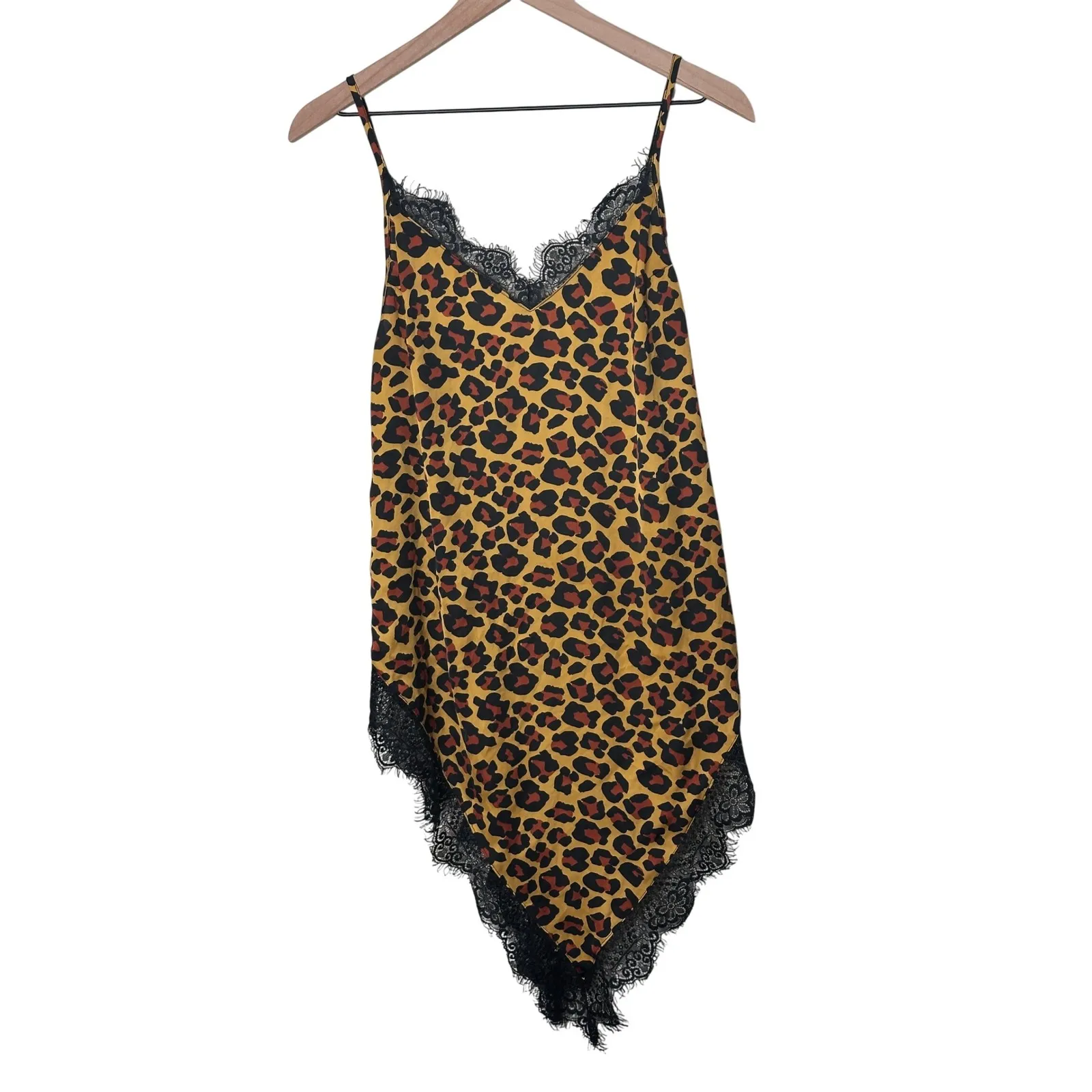 Out From Under Urban Outfitters Animal Print Angie‎ Lace Mini Slip Dress Size XS - Image 2