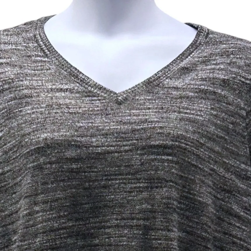 Logo by Lori Goldstein Cashmere Sweater Gray 2X - Image 3