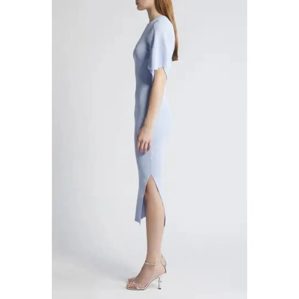 TED BAKER London Raelea Rib Sweater Dress in Light Blue Size 1 (fits like 4 US) - Image 2