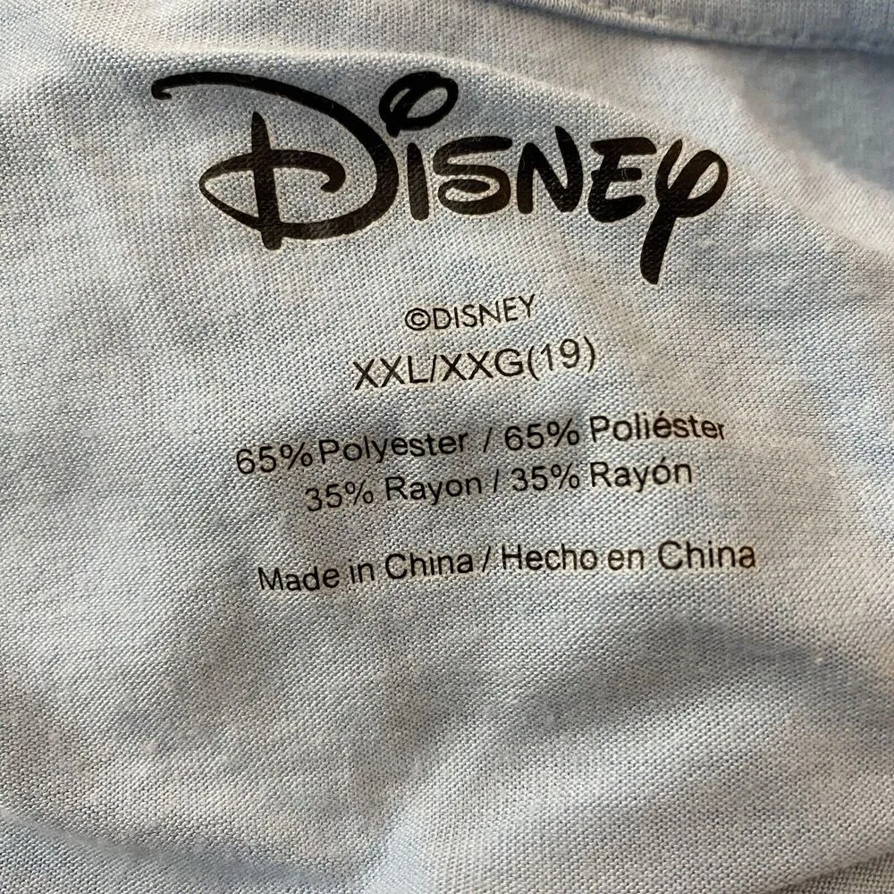 Disney Stitch Light Blue Graphic T-Shirt  Lilo & Stitch Juniors XXL (19) - Image 4