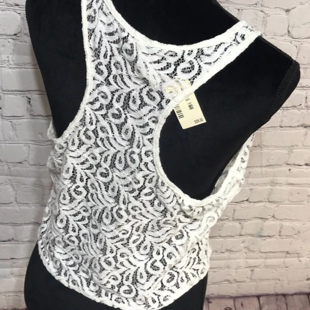 Aeropostale Cute  Lace Tank W/Tie Front NWT… - Image 6