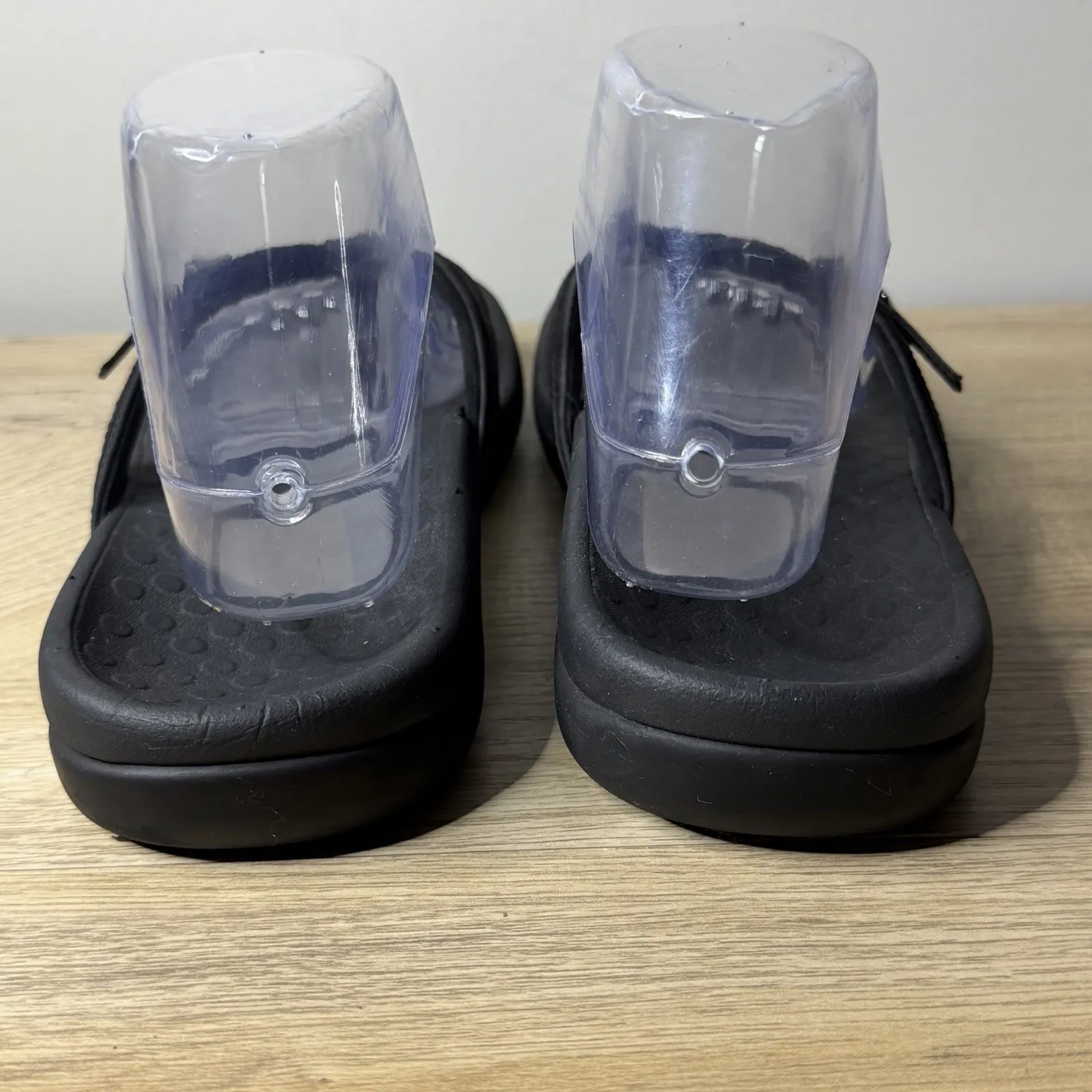 Vionic Patty Women 8 Black Flip Flops Thong Sandals Arch Support Comfort Buckle - Image 5