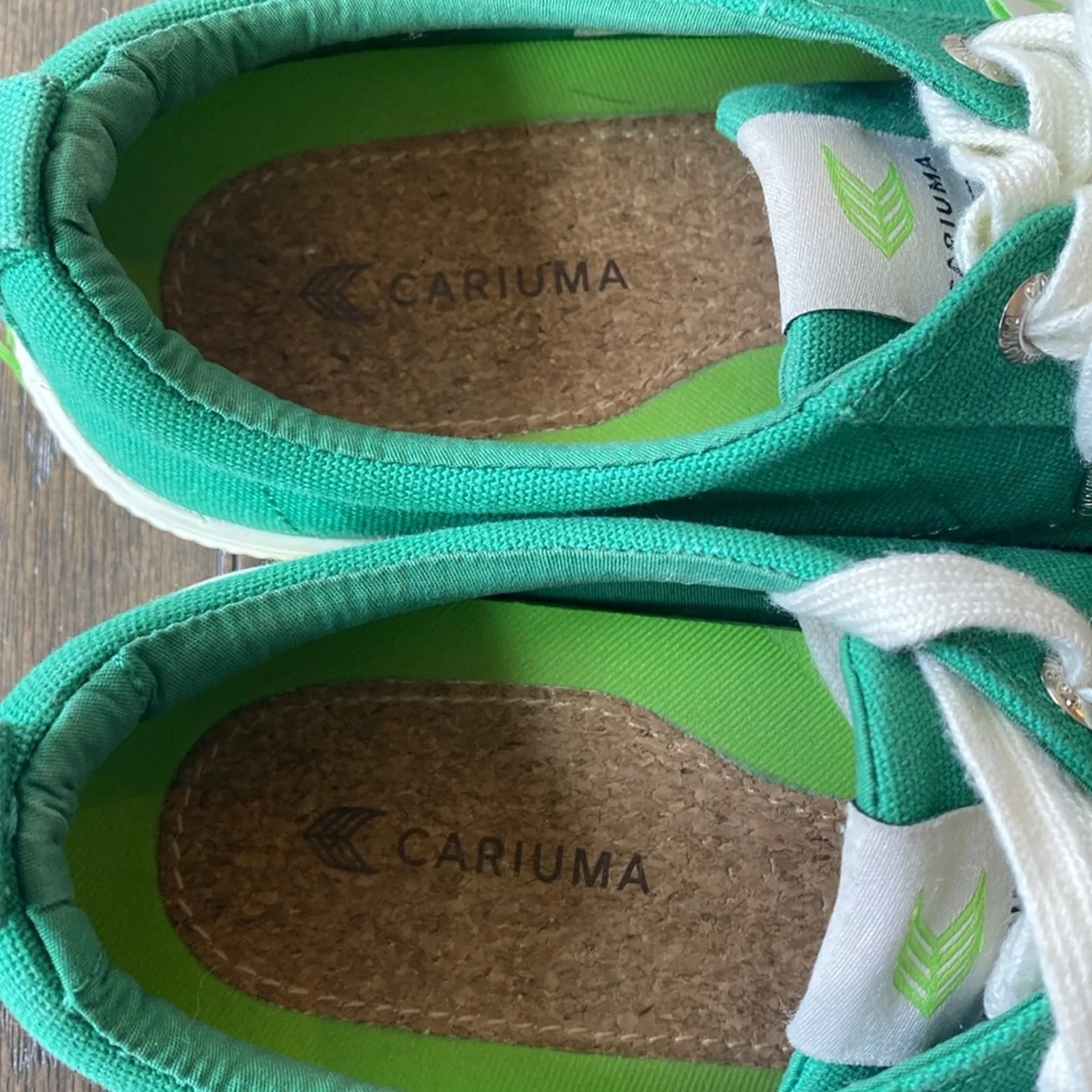 CARIUMA Canvas Sneakers Womens Sz 9 Kelly Green Oca Low Sustainable - Image 5