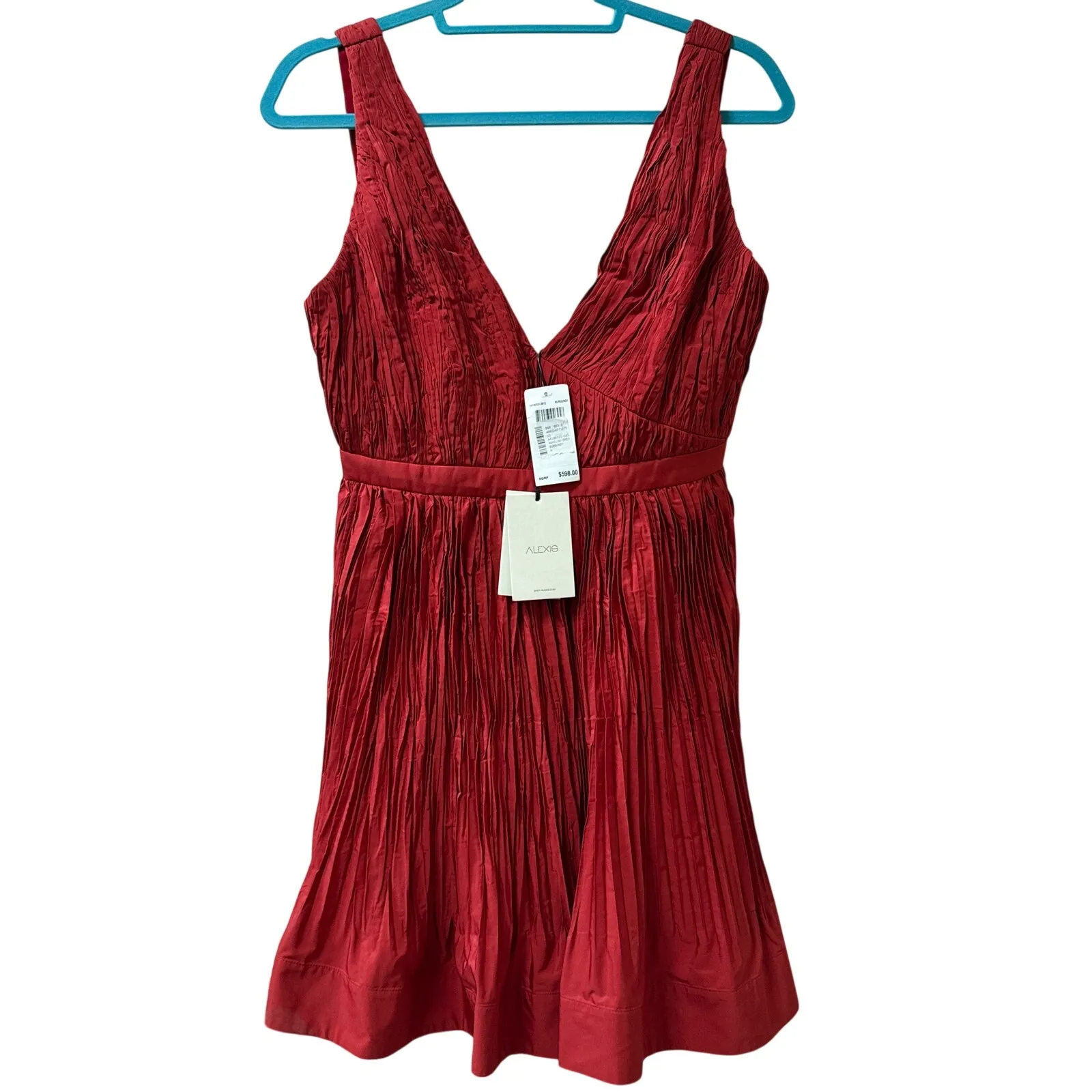 Alexis Marilou Dress Burgundy Medium NWT Cocktail Party Holiday Special Occasion - Image 4