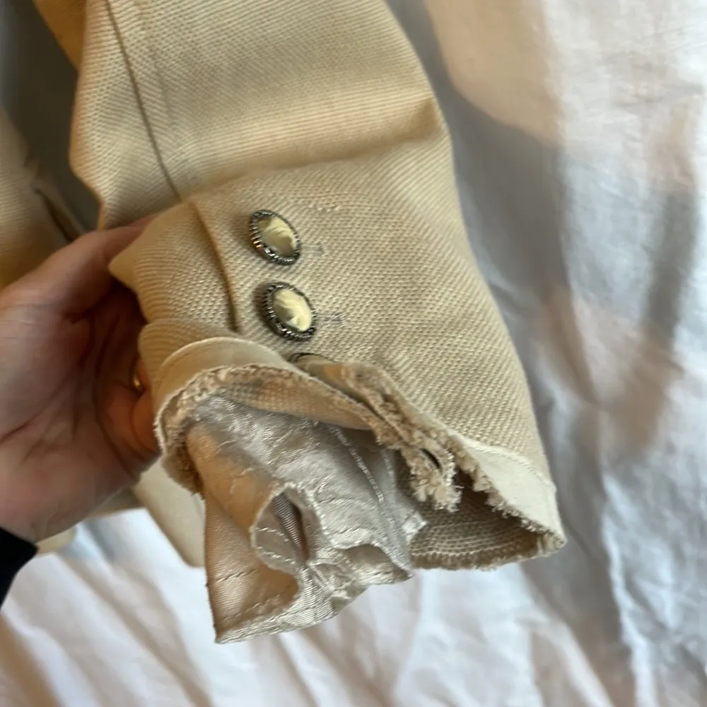 Zara NWT Limited Edition Layered Business Casual Cotton Linen Blazer - Image 7