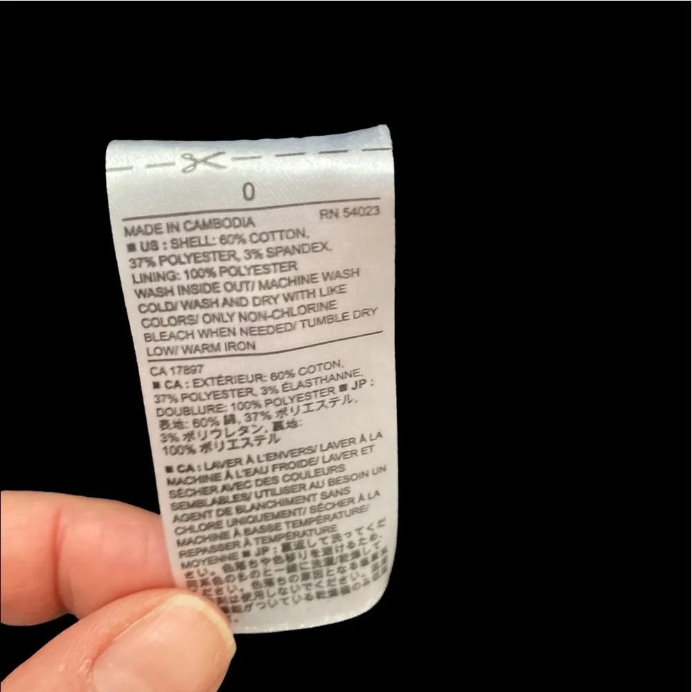 Dark Blue Denim Sleeveless Zip Back Tank Top Size 0 - Image 10