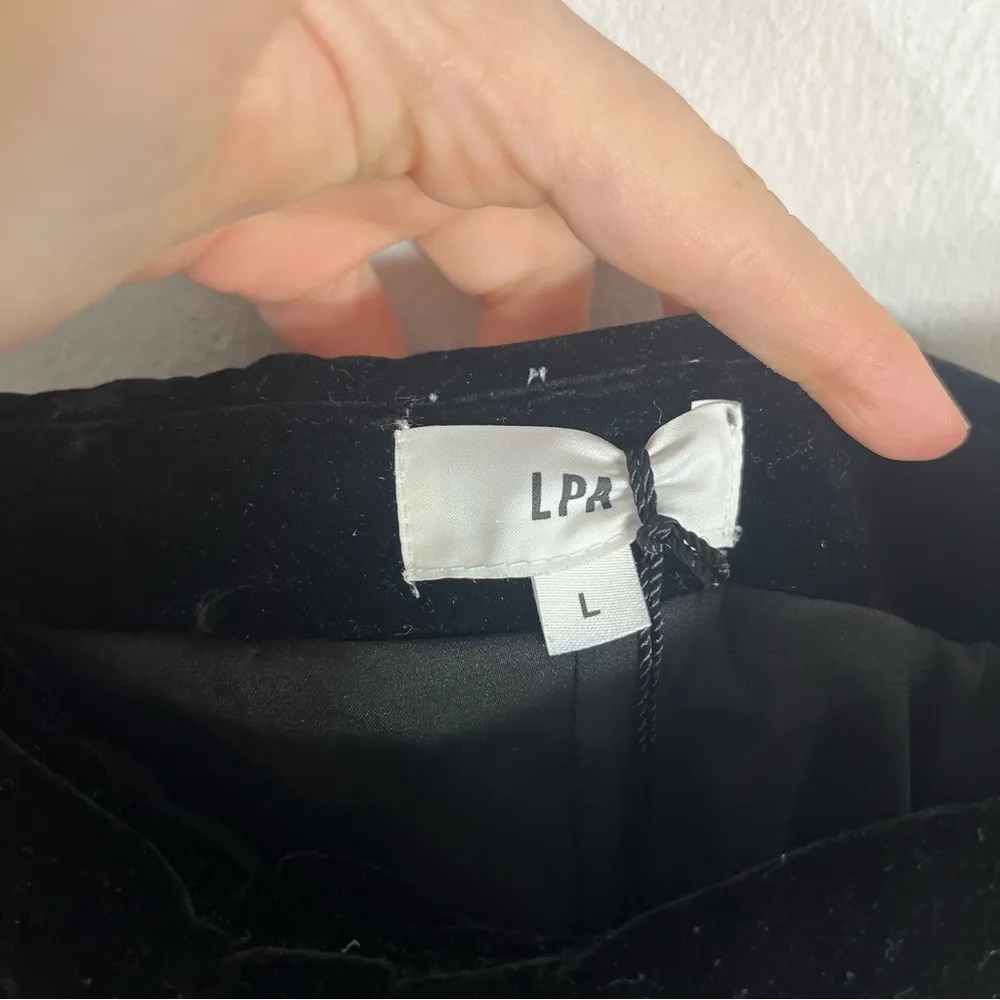 NWT LPA Mariya Herringbone Tweed Mini Dress Black White Large - Image 8