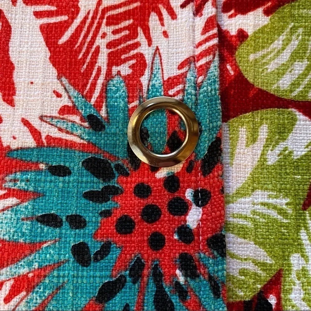 Vintage RQT Petite Cropped Floral Tropical Blazer Jacket Size 8P White - Image 11