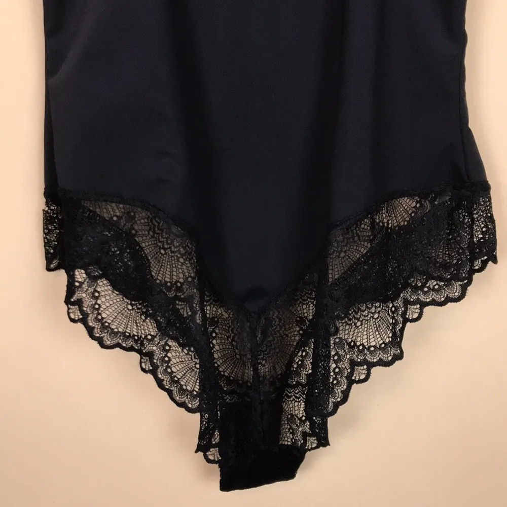 Piney Women’s Sculpting Black Beige Lace Cheeky Intimate Shapewear Body Suit Size L - Image 6