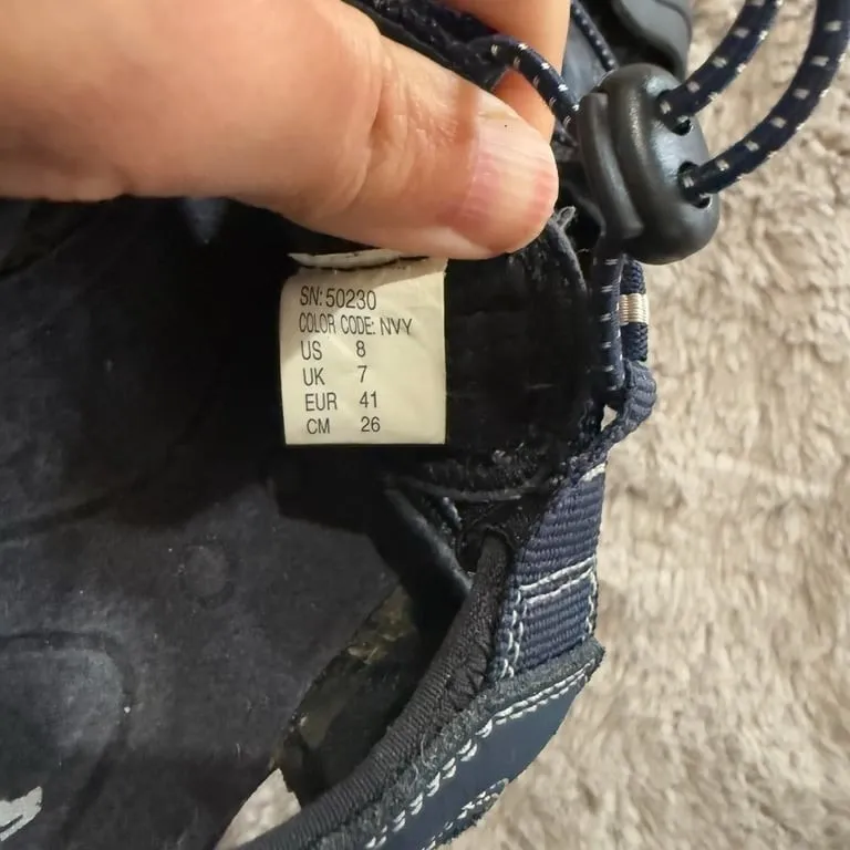 Skechers Bon Voyage 50230 Navy Sport‎ Sandals Men Size 8 Outdoor - Image 4