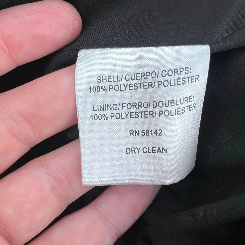 NWT Gal meets gal daisy satin jacquard bow back sz 4 black purple - Image 6