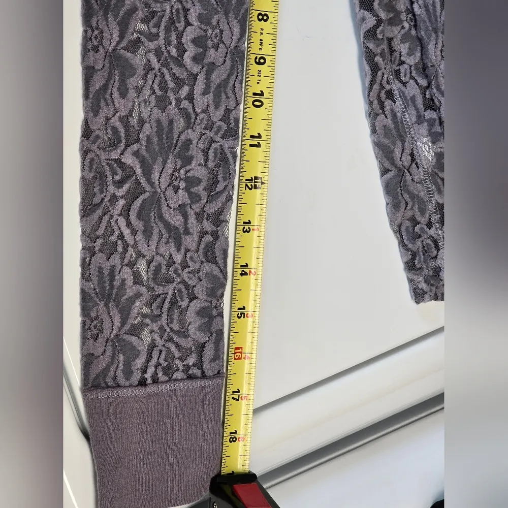 Aéropostale NWT gray lace long sleeve shirt y2k elena gilbert shirt - Image 9