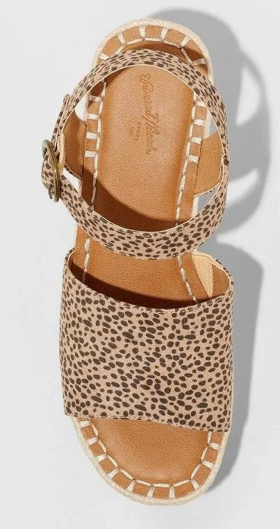 Universal Thread Morgan Espadrille Leopard Print Wedge - Image 3