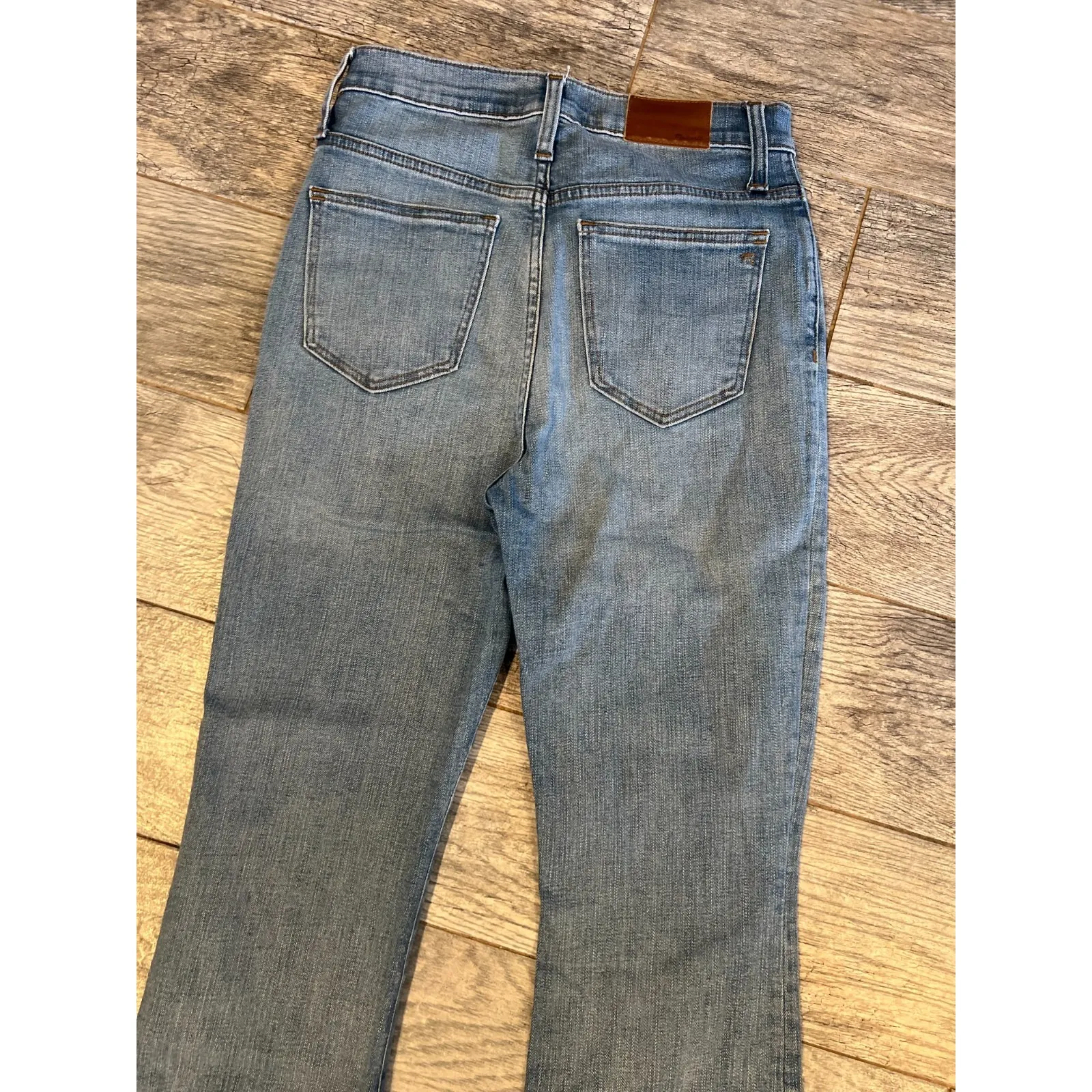 Madewell Skinny flare leg Jeans size 27 Denim Jean Boho Hippie Western High Rise - Image 6