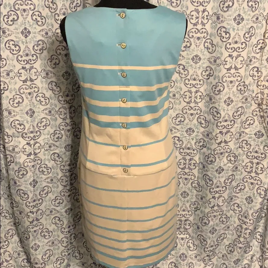 Size 10 muse sleeveless cotton dress. Tan - Image 3