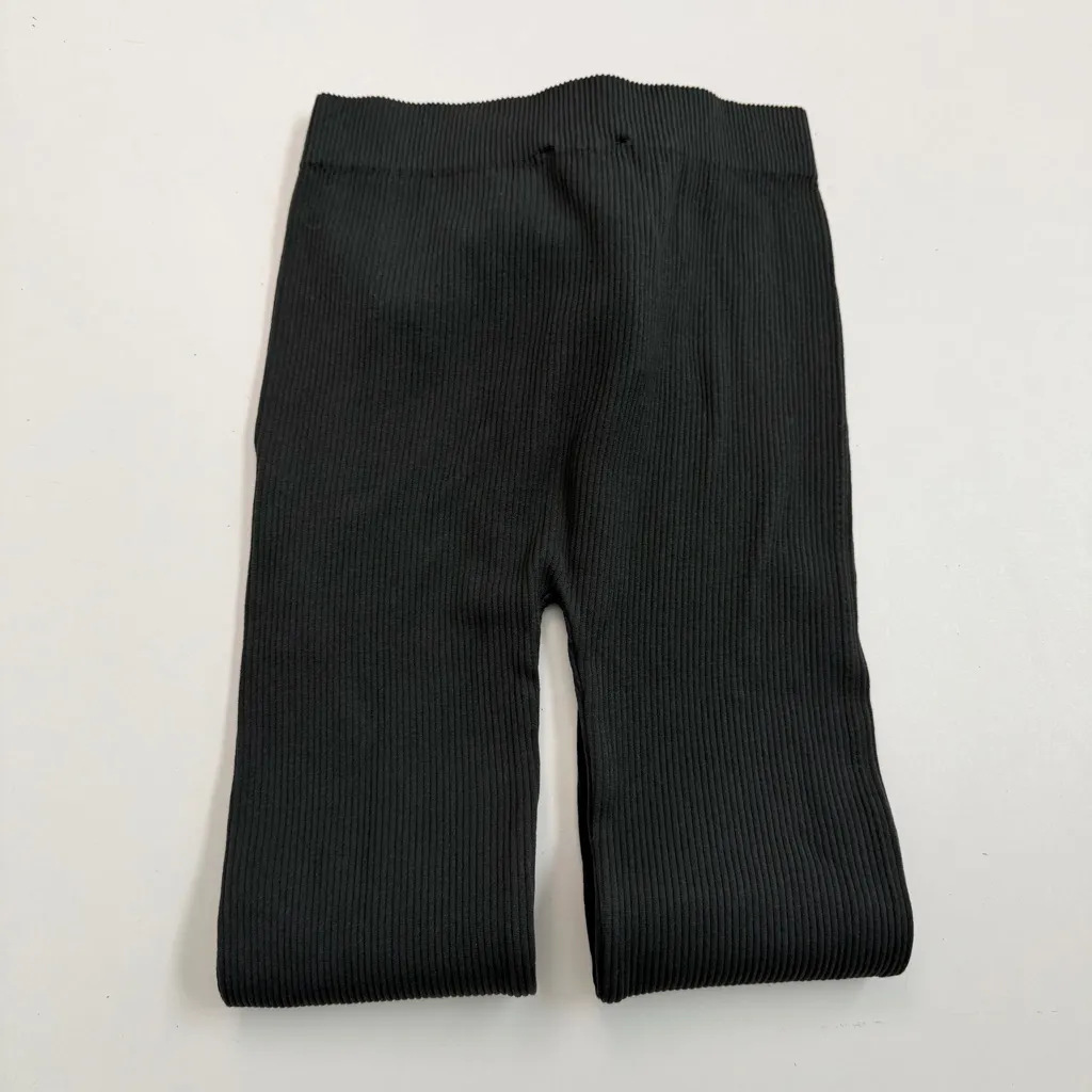 Zara Leggings Stirrups Tights Ribbed Limitless Contour Collection Dark Green - Image 6