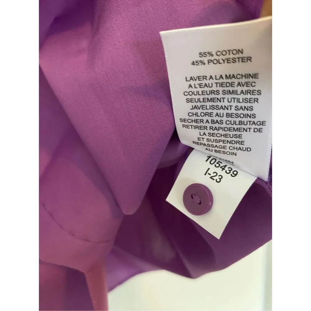 FOXCROFT For Appleseed’s Wrinkle  free 3/4 Sleeve Button Down Shirt Sz 12 - Image 3