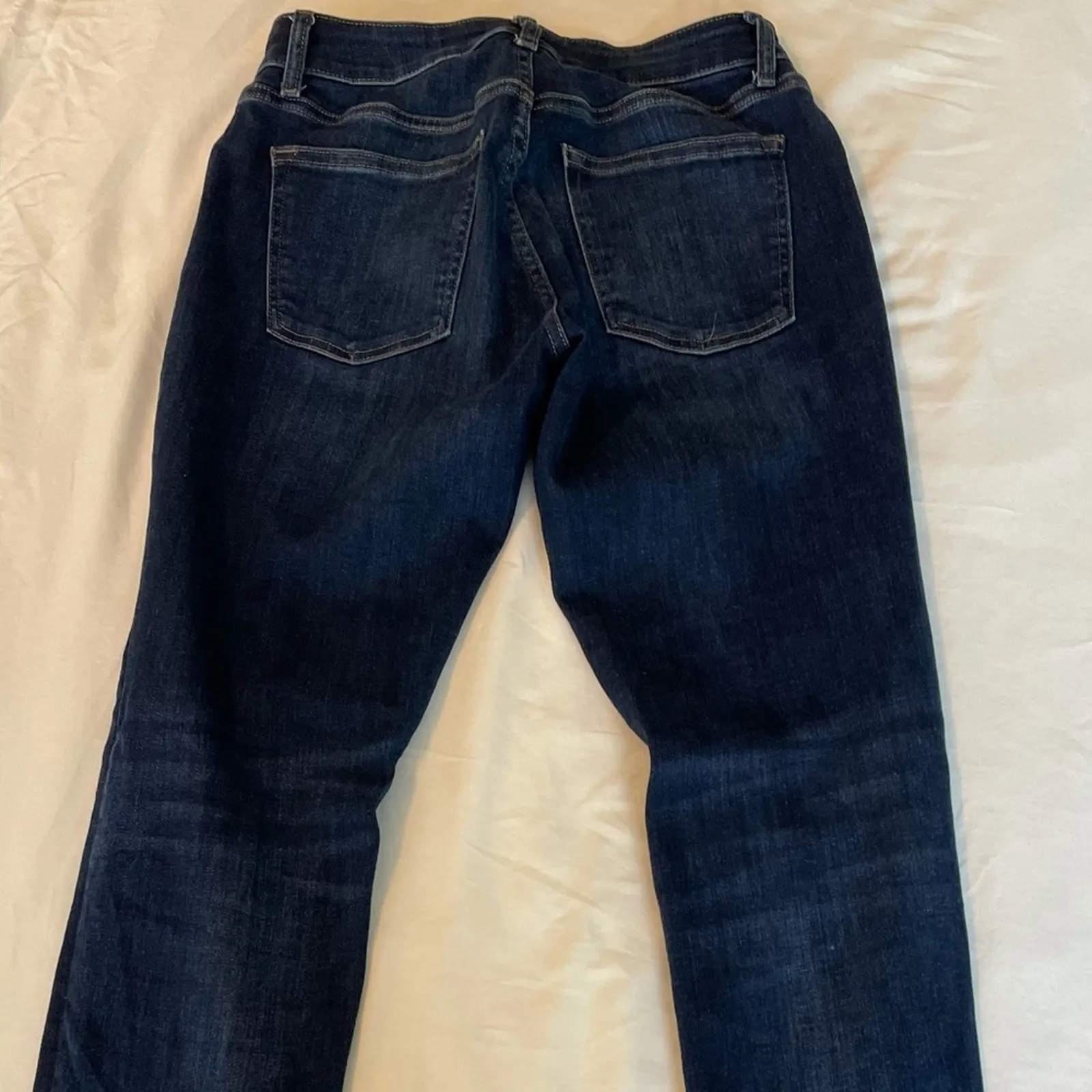 Warp + Weft LAX Girlfriend jeans size 2/26. Dark wash. Skinny jeans cuff option Blue - Image 4