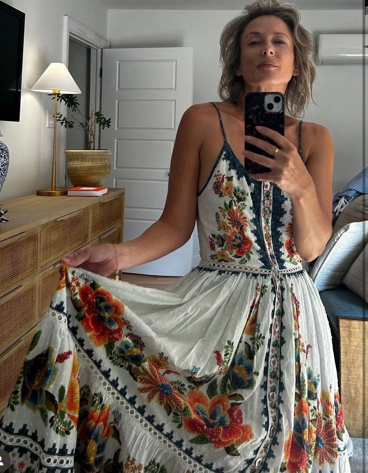 Delicate Garden Midi Dress - Image 4