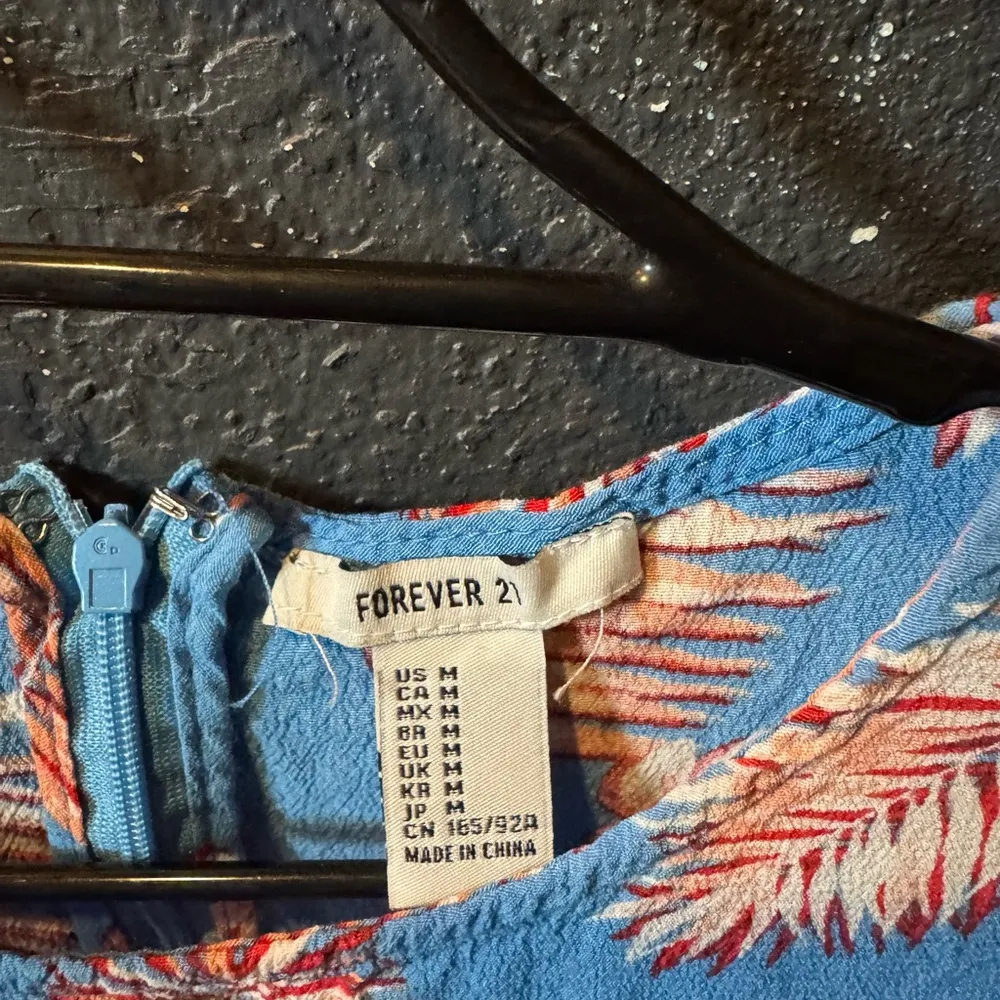 Forever 21 Orange Pleated Ruffled Mini Sundress - Image 2