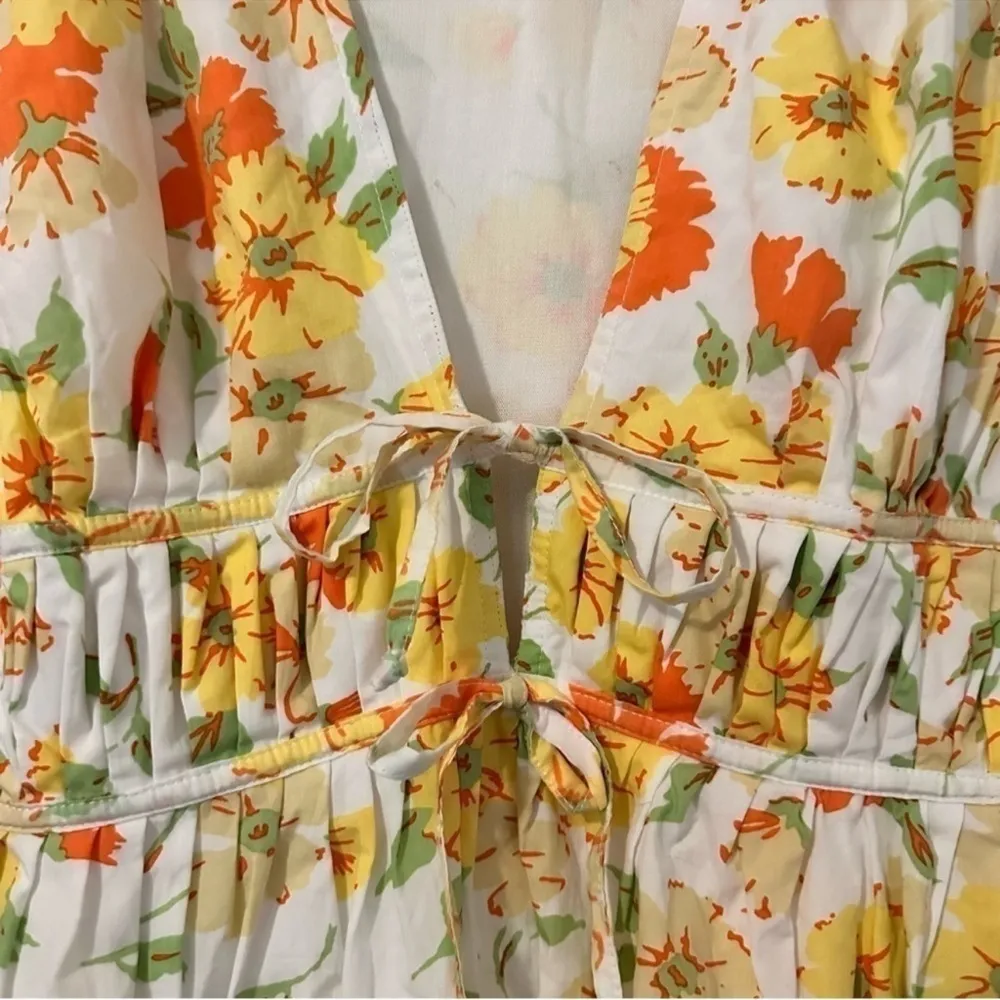 Faithfull The Brand Karita Mini Dress In Palermo Floral Womens 12 - Image 3