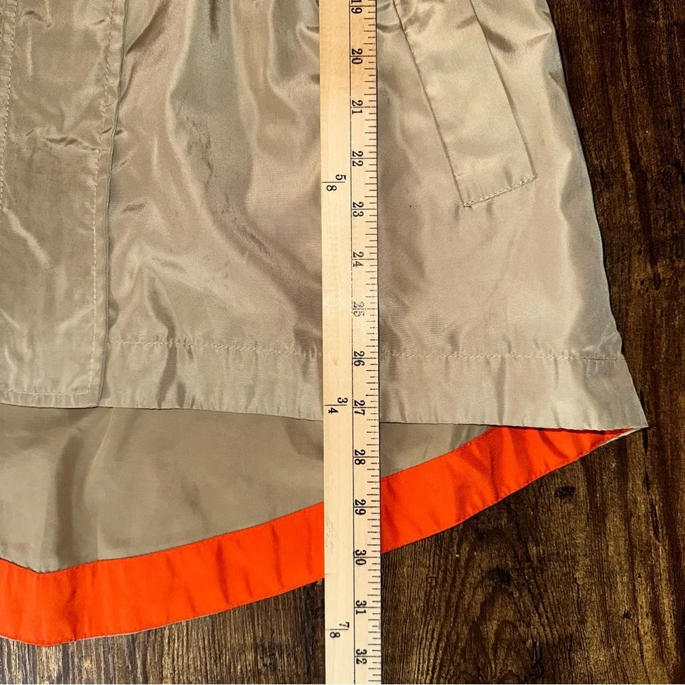 Luii by Anthropologie Jacket Womens Tan Small High Neck Parka Raincoat - Image 6