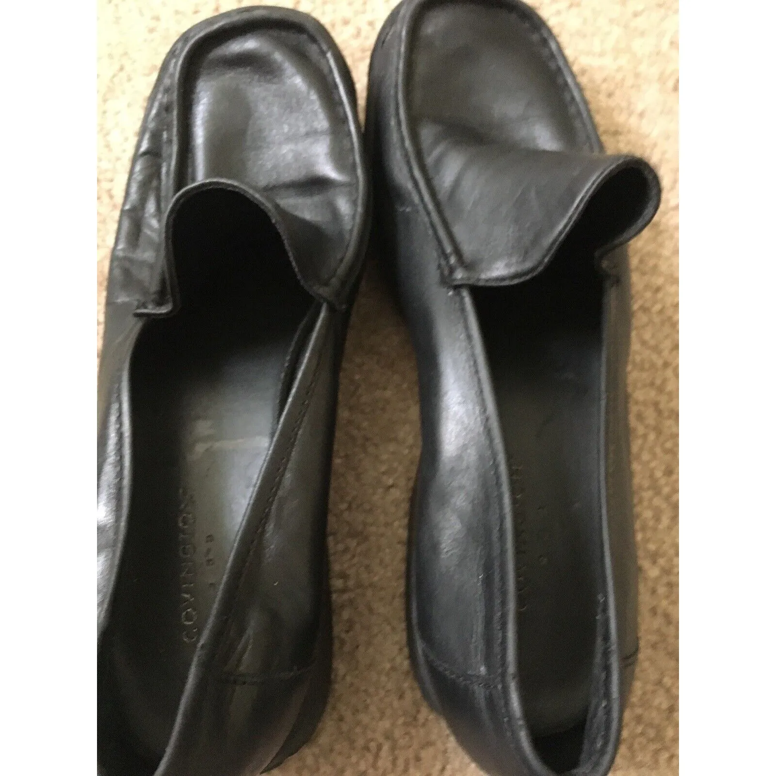 Covington Women's Leather Loafer Shoes Black Size Unknown - Image 9