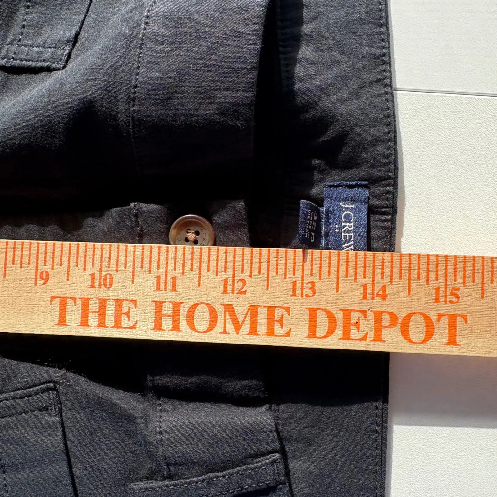 J. Crew Lizzie high-rise patch-pocket wide-leg pant Black‎ 32P BW805 - Image 5